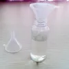 Pequenos mini -funis de plástico transparente para recheio de garrafas, perfumes, óleos essenciais, produtos químicos do laboratório científico, suprimentos de artesanato de artes