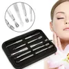 5 sztuk / zestaw ze stali nierdzewnej Remover Blackhead Whitehead Comedone Acne Pimple Blemish Extractor Remover Narzędzie do pielęgnacji twarzy Bezpłatne przez DHL