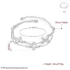 Vendita calda regalo di Natale Bracciale in argento 925 con farfalla DFMCH409, Braccialetti con maglie a catena placcati in argento sterling nuovissimo di alta qualità