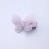 24 pièces animaux forme petite taille pinces à cheveux belle papillon enfants épingle à cheveux avec perles filles Barrettes Double niveau automne Style