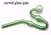 CSYC Y051 Rökning Rörhand Made 30mm OD Bowl Full Color Snake Style Oil Burner Glass Pipes