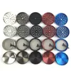 herb grinder 4 piece tobacco spice metal smoking pipe with 22 inch blue red black grey silver colorful Zicn cnc teeth7296775