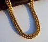 SOLID 9K 9CT Yellow GOLD Open LINK Wide CHAIN NECKLACE 24" S08B HOMMES FEMMES 100% or véritable, pas solide, pas d'argent.