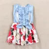 Wholesale  -  2017トップ子供たちのドレスのおすすめ赤ちゃんの女の子チュチュニムドレス半袖レースプリンセスパーティースカート満杯