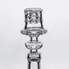 Diamond Knot Enail Quartz Electric Nails Clear Joint For 20mm Coil Elegant Design 19.5mm Bowl Dia