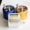 Royal glass Smoking Accessories 4 parts Herb Tobacco Grinders DI 60MM Metal Grinder mix color