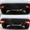 Car LED Brake Lights + LED light Guide Night Driving Light Case for HONDA VEZEL HRV HR-V, LED Rear Bumper Fog Lamp, 1 set /lot