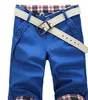 卸売 - ファッションデザイナーカジュアルな格子縞インターFメンズトリミングジーンズパンツ男性のための男性のための男性のズボンマルチカラー