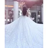 Full Lace Ball Gown Square Wedding Dresses Sleeveless Applique Tulle Bridal Ball Gown Elie Saab Plus Size Wedding Dress