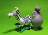 Lot 4 pièces Madagascar film Alex Gloria Marty Melman personnage PVC figurine ensemble Playset jouet poupée Figurines gâteau topper cadeau RAR1453846