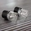 NEW Coming 1ml 50 Pcs Mini 16 21mm Empty Clear Wishing Small Glass Bottles Vials With Black Screw Cap 274s