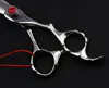 594# 6'' Brand Purple Dragon TOP GRADE Big Red Gem Hairdressing Scissors JP 440C 62HRC Barbers's Cutting Scissors Hair Shears Hair Shears