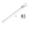 3PCS/set Nail Art Stirring Rod Tools Stainless Steel Acrylic Powder Liquid UV Gel Spoon Spatula Pin Dotting Pen Nail Manicure