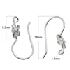 Beadsnice زهرة Earwires الفرنسية أقراط هوك النتائج فتح حلقة القرط الأسلاك في معرف 925 الفضة الاسترليني 34940