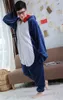 동물의 코스프레 의상 성인 잠옷 Seafish Shark Onesies 만화 Sleepwear Sleepsuit Shark Pajamas 만화 동물 Big Blue Fish Jumpsuit