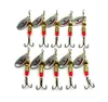 wholesale 6,3 cm 3,6 g spinner esche esche da pesca cucchiai d'acqua dolce bassi d'acqua bassi Walleye Crappie Minnow paillettes esche dure