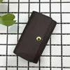 2017 Whole original box luxury multicolor short wallet six key holder women men's classic zipper pocket key chain sh2968