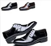 Free Shipping Men Leather Shoes Pointed Toe Lace-Up Mens Shoes Flats Fashion Splice Business Dress Shoes For Men Size 39-44