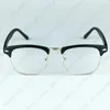 The Classical Half Rim Optical Frame Full Metal Frames With Plastic Movie Stars Favorite Fashion Eyewear No Brand Logo Glasses