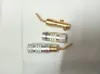 10 pcs de Áudio de Cobre Banhado A Ouro Speaker Cable Pin Banana Conector Conector Plug