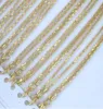 10st / mycket guldpläterade halsband hänger kedjor tillbehör till diy hantverk smycken mode gåva 16inch go1
