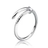 Ringen sieraden zilveren band ring hot koop kristal vinger ringen voor vrouwen meisje party gift open size mode-sieraden gratis verzending 0109Wh