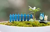 Partihandel Mini Fäktning Fence Fairy Garden Miniatyrer Gnome Moss Terrariums Desktop Bottle Garden Resin Crafts Dekoration för hem
