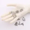 80pcs / lot charms pendants örhängen kontakter 10styles tibetanska silveranslutning hantverk diy lm1 smycken fynd komponenter