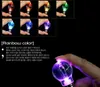 100pcs cheap Novelty LED Light Bulb Shaped Ring Keychain Flashlight Colorful Mini-lights Lamp