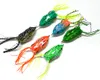 Hengjia 60pcs Topwater Frog lure High carbon Soft Bait 5.5CM 12.5G Fresh Water Bass Walleye Crappie Minnow soft forg Lure