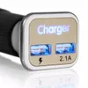 Автомобильное зарядное устройство Dual USB Адаптивная QC2.0 LED Quick Charge Super Fast Автомобильное зарядное устройство для Samsung Galaxy note10 s8 s9 note10 Универсальные зарядные устройства