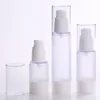 15ml 30ml 50ml Frosted Body Bottles Clear Airless Vacuum Pump Empty for Refill Container Lotion Serum Cosmetic Liquid F20172226