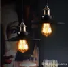 Novo Loft RH Armazém Industrial Luzes Pingente País Americano Lâmpadas Vintage Iluminação para Restaurante / Quarto Decoração de Casa Preto