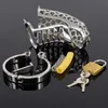 Dispositif de chasteté en forme de serpent chasteté en métal Cage à bite en acier inoxydable ceinture de chasteté anneau de bite BDSM jouets Bondage produits sexuels