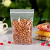 100pcs 15x22cm clear Thicken PE polyester ziplock bag, transparent grip zipper pouch, self-sealed plastic jewery bags-repeatable seal pocket