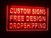 Ontwerp uw eigen aangepaste bier LED Neon Light Sign Bar Open Dropshipping Decor Shop Crafts LED