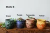 6PCS-PACK Multi Color Chinese RetroStyle Clay Flower Pot for Succulent Plants Flowerpot Terracotta Pot Garden Decoration Mini Flower Pots