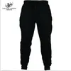 Herrbyxor Partihandel - Kriminalitet Män Slimming Flannelette Leisure Hip-Hop Design Sweatpants Male Joggers Kläder European Size S-XXL1