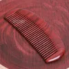 Best Gifts for Girl Friend Top Luxury Hair Combs Precious Pterocarpus santalinus Exquisite Craft Red Sandalwood Pure Handmade