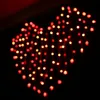 Heart Shape LED String Curtain Light 220V 110V 124leds 1.5M*1.2M Wedding Christmas Decoration Lighting