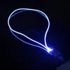 O novo cartão de etiqueta emissora de fibra óptica LED emissora de corda pendurada corda de corda Crachás presentes Fabricantes por atacado Cheer Keychains