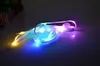 Moda LED Shoelaces 110 cm Sznurówki do butów Flash Light Up Glow Stick Strap Płaskie Shoelaces Disco Party Shoes Akcesoria 10 sztuk / 5Pair