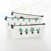 office student zipper Pencil pen bags stationery cases clutch organizer bag Gift storage pouch baby Cactus coin purse girl makeup bags