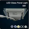 LED szklany panel światła Wnęka Downlight 6W 12W 18W Kwadratowa pokrywa Oświetlenie handlowe AC85-265V 3 lata gwarancji