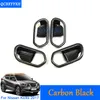 Car Styling 4pcs/lot ABS Inner Door Handle Box Sequin For Nissan Kicks 2017 Internal Decorations Stickers Auto Interior Frame