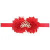 38 cores bebê headbands flores shabby elástico hairbands meninas crianças strass tiara hairband crianças acessórios para o cabelo headdress4499706