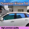 Bleu haute performance caméléon fenêtre teinte Film voiture Film PET fenêtre teintes pour Auto fenêtre graphiques livraison gratuite VLT 60% taille 1.52X30M