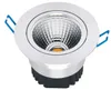 30 sztuk / partia ściemnialny COB LED Downlights 9 W 12W 15W LED Valed Sufit Light 120 Kąt AC110-240V + CE Rohs ul