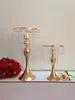 33 cm (13 ") Altın Düğün Masa Avize Düğün çiçek vazo çiçek raf Düğün merkezinde 10 adet / grup-küçük tarzı
