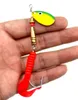 100pcs 도매 10.5cm 7.3g 회 전자 미끼 낚시 미끼 숟가락 담수 얕은 물베이스 Walleye Crappie Minnow Hard Baits